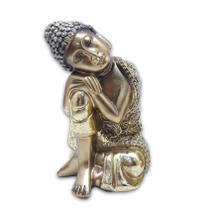 Buda Tailandês Meditando Cobre Contemplando Buda 13 cm