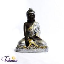 Buda Tibetano Prata 22cm - Trilunna