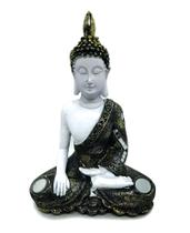 Buda Tibetano Tailandes Sidarta Hindu Estatueta Resina 15cm