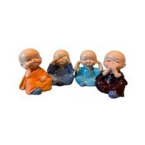 Budas Da Sabedoria Mini 4 Unidades 5cm Monge Sabedoria