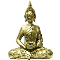 Buddha Tibetano Dourado Meditando - Gh 158 - Comercial Z