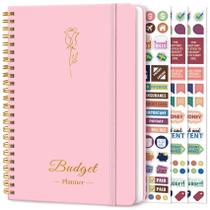 Budget Planner Taja Monthly Budget Book 2024 Pink