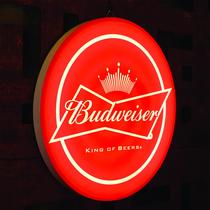 Budweiser luminoso de led com marcas de cervejas para bar boteco area gourmet Budweiser luminoso de led com marcas de cervejas para bar boteco area gourmet