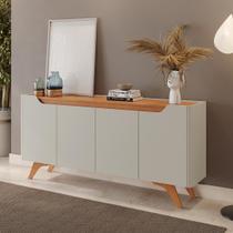 Bufett 4 Portas Atenas Off White com Naturalle
