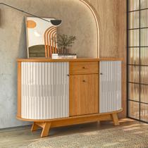 Buffer Aparador Monaliza Curvo 3 Portas 1 Gaveta - Madetec