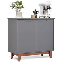Buffet 02 Portas sem Gaveta Flow Cinza Buffet 02 Portas sem Gaveta Flow Cinza