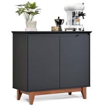 Buffet 02 Portas sem Gaveta Flow Preto