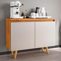 Buffet 2 Portas 1 Prateleira 101cm Ello Mel/Off White