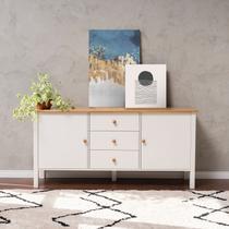 Buffet 2 Portas 3 Gavetas Madeira Maciça Vanilla CabeCasa MadeiraOriginals Buffet 2 Portas 3 Gavetas Madeira Maciça Vanilla CabeCasa MadeiraOriginals