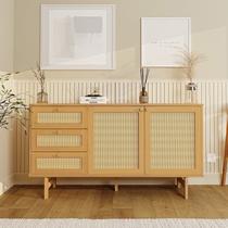Buffet 2 Portas 3 Gavetas Rattan Magna CabeCasa MadeiraOriginals