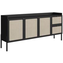 Buffet 3 Portas 2 Gavetas Palhinha 27935 Linha Oslo Nero Artesano