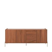 Buffet 3 Portas 3 Gavetas Jasper 184 cm - Canella c/ Champanhe Buffet 3 Portas 3 Gavetas Jasper 184 cm - Canella c/ Champanhe