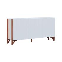 Buffet 3 portas Decor Branco/Amêndoa Buffet 3 portas Decor Branco/Amêndoa