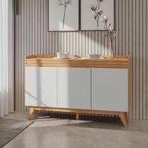 Buffet 3 Portas para Sala de Jantar Design Moderno Compacto 133cm Aparador Minimalista Sala de Estar Buffet 3 Portas para Sala de Jantar Design Moderno Compacto 133cm Aparador Minimalista Sala de Estar