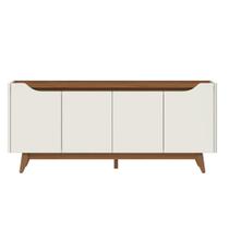 Buffet 4 Portas 2 Prateleiras Pulse 180 cm Canella com Off White Fosco