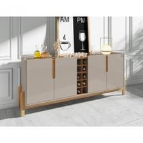 Buffet 4 Portas C- Prateleiras Lizz 1,90 Off-white-cedro Buffet 4 Portas C- Prateleiras Lizz 1,90 Off-white-cedro
