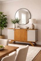 Buffet 4 portas retrô 1gaveta América 1,50m Arbo Design