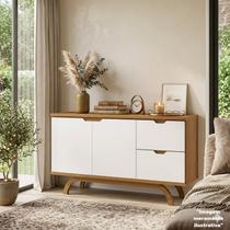 Buffet Aparador 100% MDF 2 Portas 2 Gavetas 150cm Vicenza Buffet Aparador 100% MDF 2 Portas 2 Gavetas 150cm Vicenza