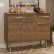 Buffet Aparador 105cm 3 Portas e 1 Gaveta Rustic Madesa