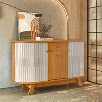 Buffet Aparador 136cm 3 Portas 1 Gaveta Monza Madetec Buffet Aparador 136cm 3 Portas 1 Gaveta Monza Madetec