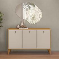 Buffet Aparador 136cm Yara Tauari/Off White - sallar home Buffet Aparador 136cm Yara Tauari/Off White - sallar home