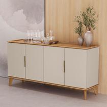Buffet Aparador 160cm Isa Jequitiba/Off White - sallar home Buffet Aparador 160cm Isa Jequitiba/Off White - sallar home