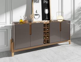 Buffet Aparador 190cm 4 Portas Com Adega Lizz - 6 Cores