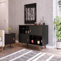 Buffet Aparador 2 Portas 2 Nichos Play