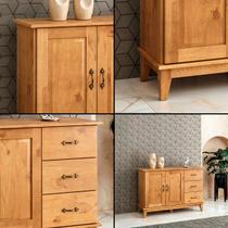 Buffet Aparador 2 Portas 3 Gavetas 120 cm e Cristaleira 1 Porta Bella Carvalho Fosco Buffet Aparador 2 Portas 3 Gavetas 120 cm e Cristaleira 1 Porta Bella Carvalho Fosco