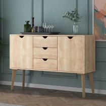 Buffet Aparador 2 Portas 3 Gavetas 120cm Retalho