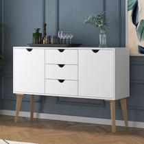 Buffet Aparador 2 Portas 3 Gavetas 120cm Retalho