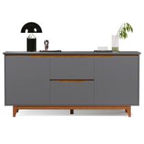 Buffet Aparador 2 Portas E 2 Gavetas Flop Cinza Buffet Aparador 2 Portas E 2 Gavetas Flop Cinza