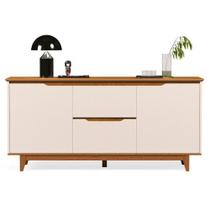 Buffet Aparador 2 Portas E 2 Gavetas Flop Off White-freijó Buffet Aparador 2 Portas E 2 Gavetas Flop Off White-freijó