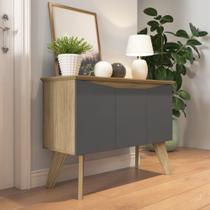 Buffet Aparador 3 Portas 3 Prateleiras Retrô Oásis