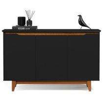Buffet Aparador 3 Portas Flop Preto Buffet Aparador 3 Portas Flop Preto