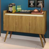 Buffet Aparador 3 Portas Gold Marrom/Mel/Pérola