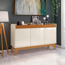 Buffet Aparador 3 Portas Ripado Astúrias 136cm