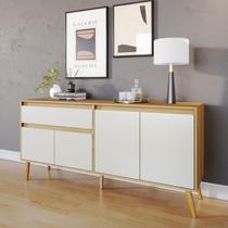 Buffet Aparador 4 Portas 1 Gaveta Ravi Nature Off White