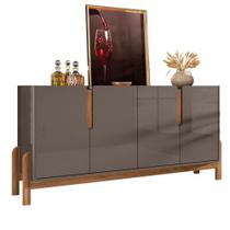 Buffet Aparador 4 Portas 170Cm 050518 Cinza Perola Cedro