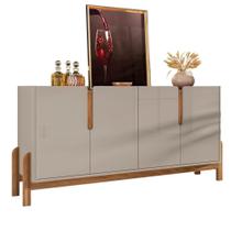 Buffet Aparador 4 Portas 170Cm 050518 Off White Cedro