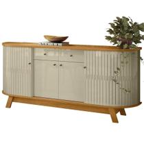 Buffet Aparador 4 Portas 183 Cm Monaco Cumaru Opala Madetec