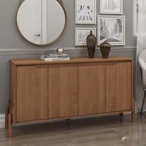 Buffet Aparador 4 Portas com Pés em Madeira Áurea