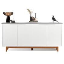Buffet Aparador 4 Portas Flop Branco - Casa Chick