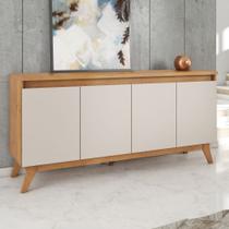 Buffet Aparador 4 Portas MDP/MDF Mel Off White 156cm Eifel Buffet Aparador 4 Portas MDP/MDF Mel Off White 156cm Eifel
