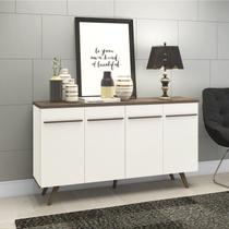 Buffet Aparador 4 Portas Rt 3133 Bege/Off White/Rústico Buffet Aparador 4 Portas Rt 3133 Bege/Off White/Rústico