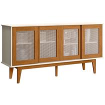 Buffet Aparador 4 Portas Sala De Jantar 12X87 Off White Nature Tebar