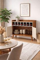 Buffet aparador adega 2 portas retrô Itália 90cm Arbo Design Buffet aparador adega 2 portas retrô Itália 90cm Arbo Design