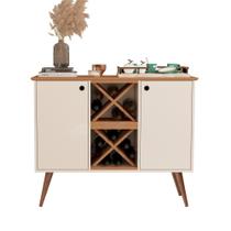 Buffet Aparador Adega Elegance 2 Portas Sala OffWhite Nature