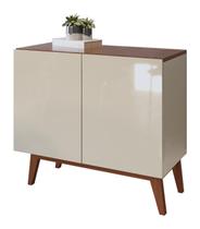 Buffet Aparador Ares 2 Portas Off White com Freijó - MoveisAqui Buffet Aparador Ares 2 Portas Off White com Freijó - MoveisAqui