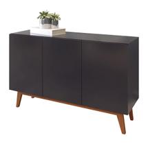 Buffet Aparador Ares 3 Portas Preto - MoveisAqui Buffet Aparador Ares 3 Portas Preto - MoveisAqui